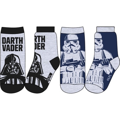 Star Wars Chlapecké ponožky světle šedá/ tmavě modrá