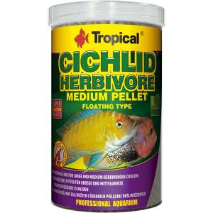 Tropical Cichlid Herbivore Medium Pellet 1000мл/360г