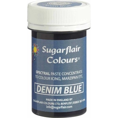 Sugarflair Gélová farba denimová modrá 25 g