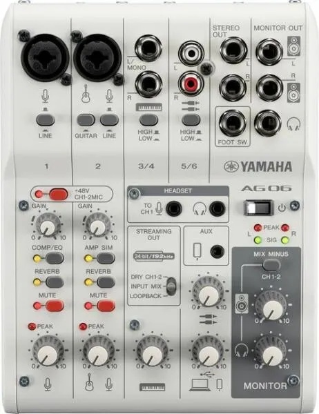 Yamaha AG06 MK2 white