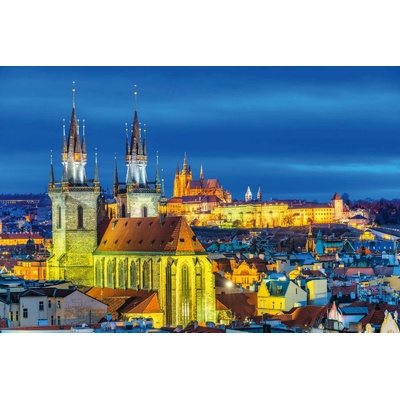 DIMEX ART Флизелинов фототапет прага, нощен изглед 375 x 250 см