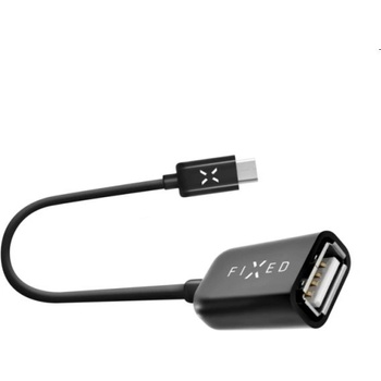 FIXED OTG dátový kábel micro USB / USB-C 0.2 m FIXA-CTOA-BK