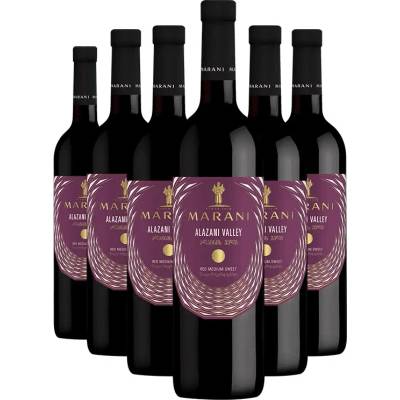Marani Alazani Valley červené polosladké víno 11,5% 6 x 750 ml (holá lahev)