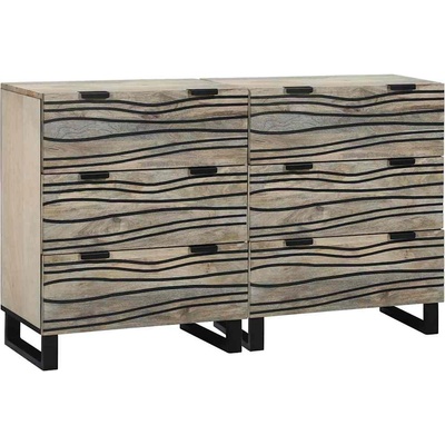 vidaXL Комплект скрин 2 pcs Бяло 120 x 33, 5 x 75 см (3310046)