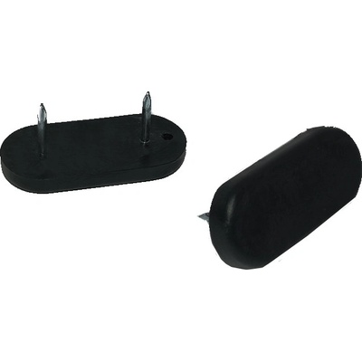 ZTS Plastový kluzák s dvěma hřeby, 42x19mm-černý F0106BO