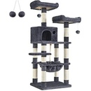 Feandrea Rappold škrabadlo tmavo sivé 143 cm