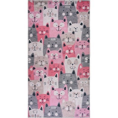Vitaus Розов детски килим 160x230 cm Silly Cats - Vitaus (KRN-KID-1002-160x230)