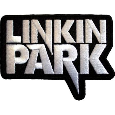 Nažehlovačka Linkin Park - White Logo, Čierna,Univerzálna