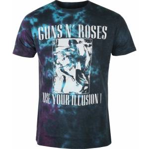 ROCK OFF мъжка тениска Guns N' Roses - Monochrome - BLUE - ROCK OFF - GNRTS126MDD