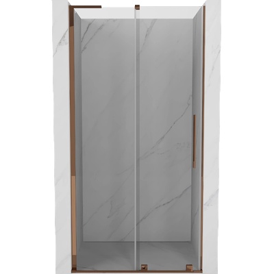 Mexen Velar L плъзгаща се душ врата 120 см, прозрачна, розово злато - 871-120-003-01-60 (871-120-003-01-60)