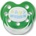 Baby-Nova Baby Nova Бебешка силиконова залъгалка силикон , зелена (28227)