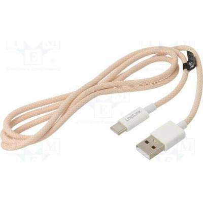 Logilink CU0324 USB 2.0 USB A vidlice USB C vidlice 1m růžový