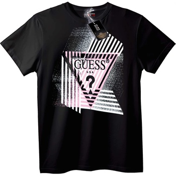 NOONEBRAND Тениска GUESS Геометричен Лого - XS, Black