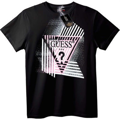 NOONEBRAND Тениска GUESS Геометричен Лого - XS, Black
