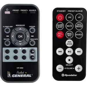 GENERAL Roadstar hif-8892 d+bt - дистанционно управление дубликат (hif-8892 d+bt) Дистанционно
