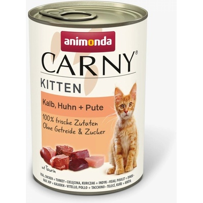Animonda Carny Kitten hovädzie teľacie a hydina 400 g