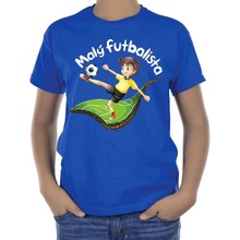 Fajntričko Kids detské tričko Malý futbalista kráľovská modrá