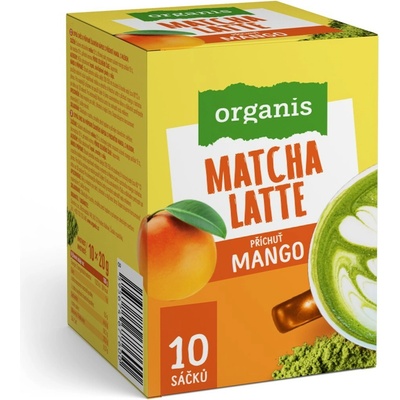Organis Matcha Latte mango 10 x 20 g