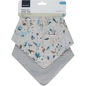 Kikka boo Комплект 2 бр муселинов лигавник Kikka Boo Dreamy Fields Grey (31303030071)