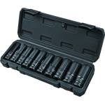 Topmaster Professional Вложки ударни удължени 1/2"Dr сет 10бр 10-24mm Cr-Mo TMP (338803)