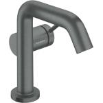 Hansgrohe Tecturis S - Смесител за умивалник с изпускателен клапан Push-Open, CoolStart, EcoSmart+, матиран черен хром 73320340 (73320340)