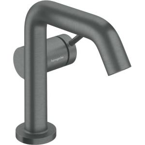 Hansgrohe Tecturis S - Смесител за умивалник с изпускателен клапан Push-Open, CoolStart, EcoSmart+, матиран черен хром 73320340 (73320340)