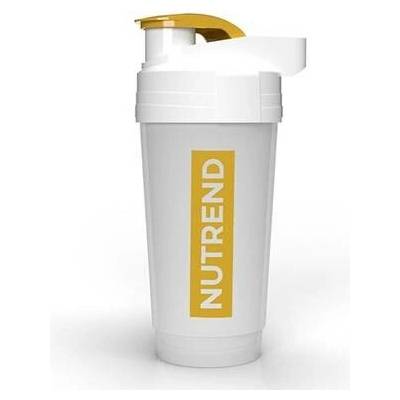 Nutrend Šejkr průhledný se zlatým logem 700 ml.