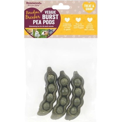 Rosewood Veggie Burst Pea Pods hlodací lusky 9 cm 3 ks 80 g