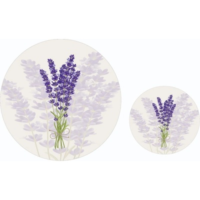 Mila Home Лилави/бежови килими за баня в комплект 2 бр. ø 100 cm - Mila Home (HKG-NEWBNY-371Y)