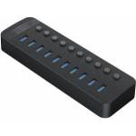ORICO Active Hub 10xUSB-A 5Gbps BC 1.2 48W black
