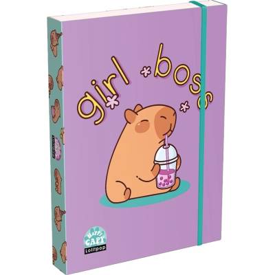 LIZZY Кутия за тетрадки, A5, LIZZYSULI, Lollipop Capybara, зелена 7470217000 (7470217000)