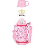 Thermos Active детски термос с 2 капачки в калъф, 600 мл, розов, 4 ел (120060)