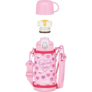 Thermos Active детски термос с 2 капачки в калъф, 600 мл, розов, 4 ел (120060)