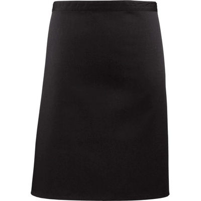 Premier Zástěra Colours PR 151 do pasu krátká COT-39015100299 Černá