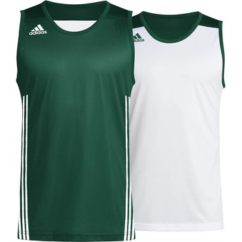 adidas Мъжка фланелка Adidas 3g Spee Rev Jrs Basketball Jersey Mens - Dark Green/Whit