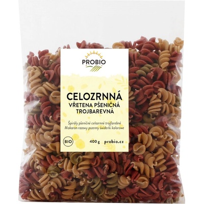 Probio pšeničné vřetena tříbarevná celozrnná BIO 400 g