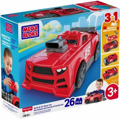Mega Bloks závodné auto 3v1 JKG35
