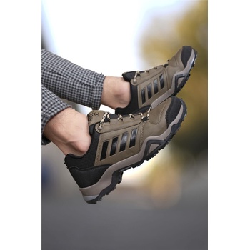 Riccon Мъжки туристически обувки 0012189 - Визон с Черен #325453 (325453_Визон)