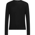 Icebreaker Мъжко мериносово термобельо Icebreaker Anatomica L/S Crewe Merino base layer - Black / Monsoon (015-2397-0113)