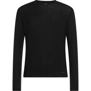 Icebreaker Мъжко мериносово термобельо Icebreaker Anatomica L/S Crewe Merino base layer - Black / Monsoon (015-2397-0113)