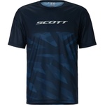 Scott Фланелка с къс ръкав за колоездене Scott Tee Vertic Lt S/S Cycling jersey - Dark Blue (056-4080-0311)