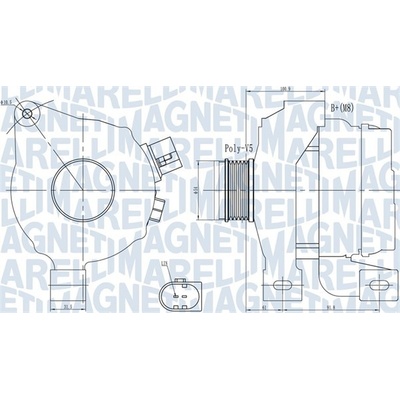 Generátor MAGNETI MARELLI 063732001010