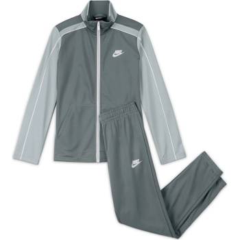 Nike Юношески анцуг Nike NSW Poly Tracksuit Juniors - Grey/Smoke