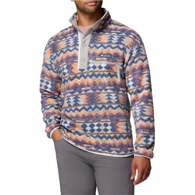 Columbia Мъжки поларен пуловер Columbia Helvetia II Printed Half Snap Fleece Fleece jumper - Sea Salt / Retrotree (005-6144-1514)