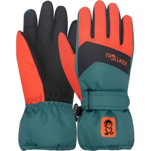 Trollkids Детски ръкавици Trollkids Kid's Rauland Glove - Stormy Blue / Flame Orange / Black - размер 6 (202-7802-0414)