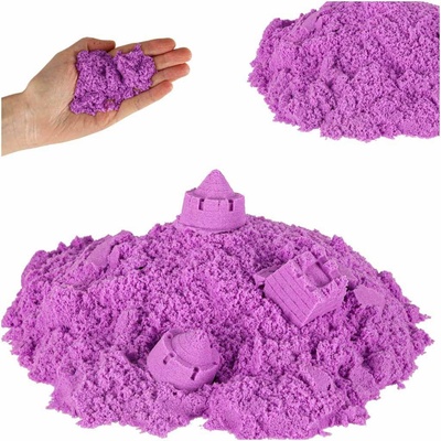 Ikonka Kinetický piesok vo vrecku fialový 1 kg