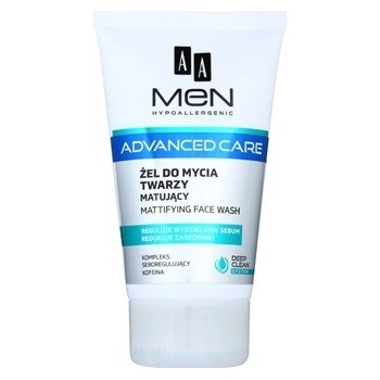 AA Cosmetics Men Advanded Care matující čistící gel na obličej 150 ml