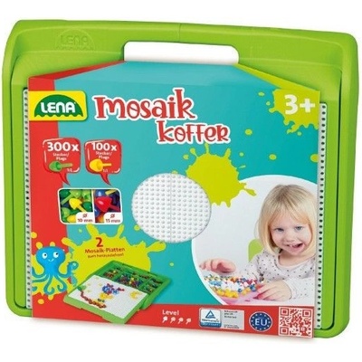 Lena Mozaika klobouček 1cm hladká 300ks + 1,5cm hladká 100ks