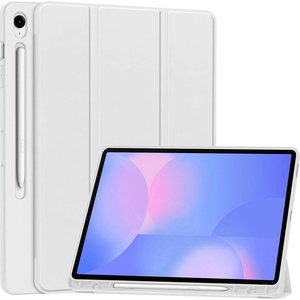 Techsuit Калъф за Samsung Galaxy Tab S10 FE Plus - Techsuit - Flex Trifold (with Pencil Holder) - Сив