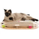 Trixie Škrábací karton v dřevěném rámu s catnipem a hračkami 45 x 4 x 25 cm